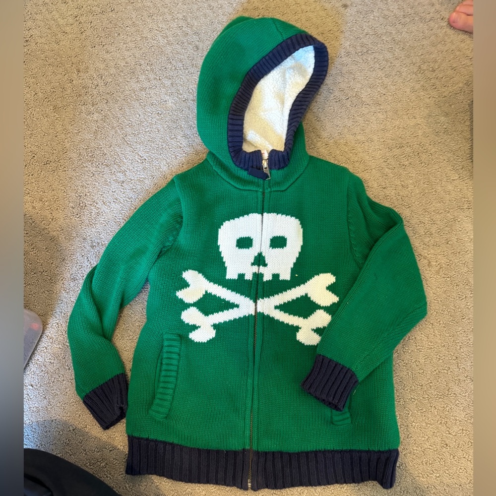 Hanna Andersson sweater jacket hoodie 110